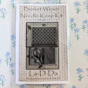 La D Da Basketweave Needle Keep Kit NEW Counted Threads Cross Stitch Cottagecore